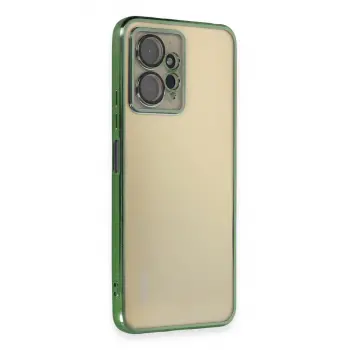 Xiaomi Redmi Note 12 4g Kılıf Razer Lensli Silikon - Yeşil