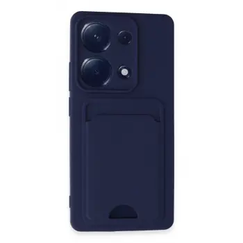 Xiaomi Redmi Note 13 Pro 4g Kılıf Kelvin Kartvizitli Silikon - Lacivert