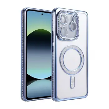 Xiaomi Redmi Note 14 4g Joke Simli Magneticsafe Kılıf - Mavi