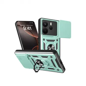 Xiaomi Redmi Note 14 4g Pars Lens Yüzüklü Silikon - Yeşil