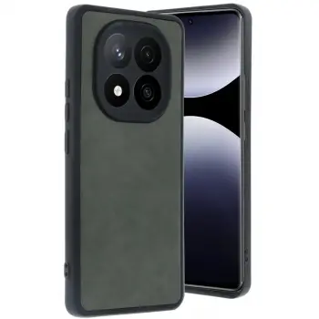 Xiaomi Redmi Note 14 Pro 4g Kılıf Aras Deri Kapak - Koyu Yeşil