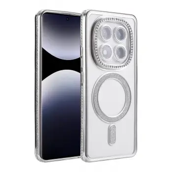 Xiaomi Redmi Note 14 Pro 5g Joke Simli Magneticsafe Kılıf - Gümüş