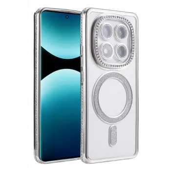 Xiaomi Redmi Note 15 Pro 4g Joke Simli Magneticsafe Kılıf - Gümüş