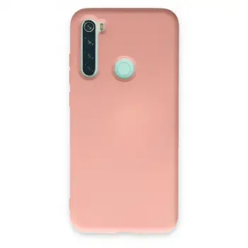 Xiaomi Redmi Note 8 Kılıf Nano İçi Kadife Silikon - Pudra