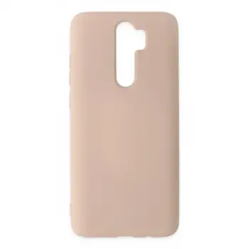 Xiaomi Redmi Note 8 Pro Kılıf Nano İçi Kadife Silikon - Pudra