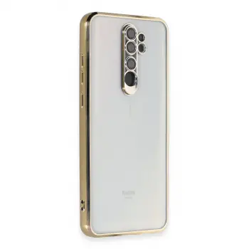 Xiaomi Redmi Note 8 Pro Kılıf Razer Lensli Silikon - Gold