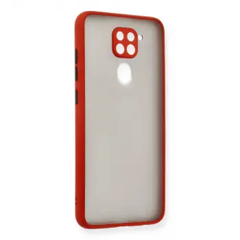 Xiaomi Redmi Note 9 Kılıf Montreal Silikon Kapak - Kırmızı
