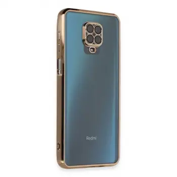 Xiaomi Redmi Note 9 Pro Kılıf Razer Lensli Silikon - Gold