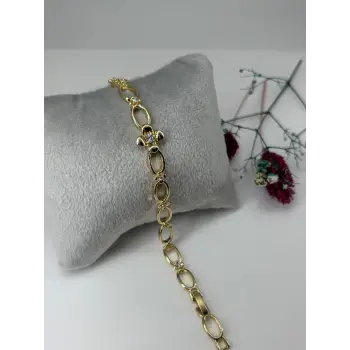    Zirkon Taşlı Pirinç Zirkon Bileklikler 17+2 Cm  - Kbl0331