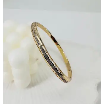 Zirkon Taşlı Pirinç  Xuping Bileklik 5.6 Mm - Kbl0204
