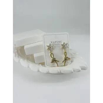 Zirkon Taşlı Pirinç Zirkon Küpe - Kp00362