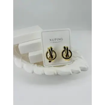 Pirinç Zirkon Küpe - Kp00329