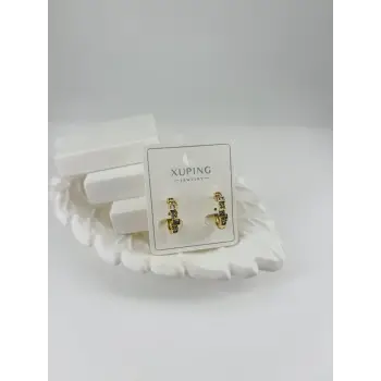 Zirkon Taşlı Pirinç Zirkon Küpe - Kp00309