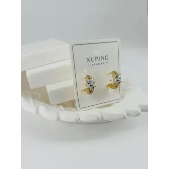 Zirkon Taşlı Pirinç Zirkon Küpe - Kp00332