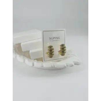 Zirkon Taşlı Pirinç Zirkon Küpe - Kp00360