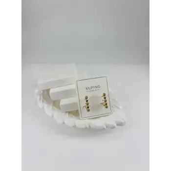 Zirkon Taşlı Pirinç Zirkon Küpe - Kp00314