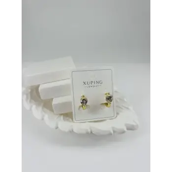 Zirkon Taşlı Pirinç Zirkon Küpe - Kp00318
