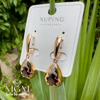 Xuping Taşlı Su Damlası Küpe - Kp00175