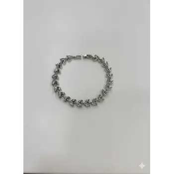 Yaprak Tasarım Taşlı Cm Bileklik - Kbl0436