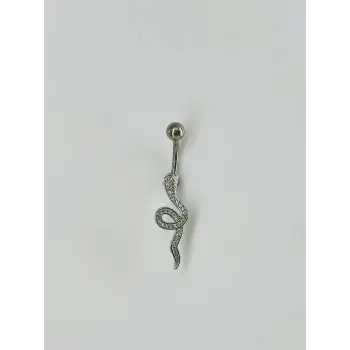 Yılan Detaylı Göbek Piercing - Pg0070