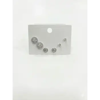 Yıldız Detaylı Altılı Küpe - Kp00604