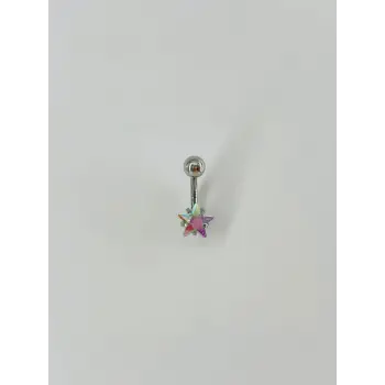 Yıldız Detaylı Göbek Piercing - Pg0014