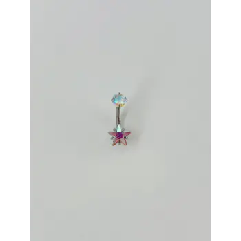 Yıldız Detaylı Göbek Piercing - Pg0029