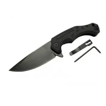 Zero Error 7-12 Black Çakı 22 Cm Manuel, Kemerlikli