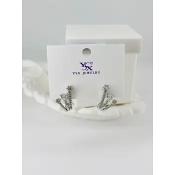 Zirkon Taşlı Üçlü Kombin Küpe - Kp00422