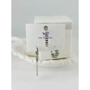 Zirkon Taşlı Üçlü Kombin Küpe - Kp00434