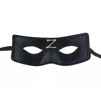 Zorro Maskesi Arkadan Lastikli Z Baskılı