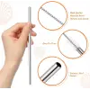 3 Parça Paslanmaz Çelik Pipet Seti