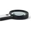 30x 12ışıklı Büyüteç Taşınabilir Çıft Katmanlı Optik Cam Okuma Büyüteç 229018