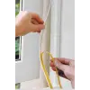 5 Adet 9 Metre Pencere Izolasyon Bandı Yapışkanlı Cam Yalıtım Süngeri Rüzgar Soğuk Kesici Pimapen Fitili