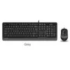 A4 Tech F1010 Q Usb Gri Fn-Mm Klv+Optik Mouse Set