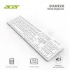 Acer OAK920 Q Usb Beyaz 1.8mt Kablolu Klavye-Tek Tuş Hesap Makinalı (Sessiz Tuş) (KDO)
