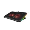 Addison Rampage AD-RC12 CLAW Siyah 2 Fan 2 USB RGB Işıklı 15-17 Notebook Soğutucu Stand (KDO)
