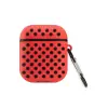 Airpods 2 (2.nesil) Spor Delikli Kılıf - Kırmızı-siyah