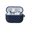 Airpods Pro 2 (2.nesil) Spor Delikli Kılıf - Siyah-mavi