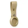 Airtag Askılı Deri Kılıf - Gold
