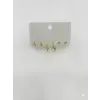   Zirkon Taşlı Pirinç Altılı  Kombin Küpe - Kp00582