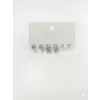 Rodyum Zirkon Taşlı Pirinç Altılı  Kombin Küpe - Kp00587
