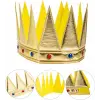 Altın Renk Eva Yumuşak Kral Kraliyet Tacı Yetişkin Çocuk Uyumlu 55 Cm