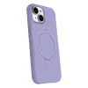 Apple İphone 15 Plus Regal Magsafe Standlı Kapak - Lila