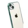 Apple İphone 15 Razer Lensli Silikon - Yeşil