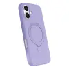 Apple İphone 16 Plus Regal Magsafe Standlı Kapak - Lila