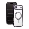 Apple İphone 17 Air Joke Simli Magneticsafe Kılıf - Derin Mor