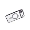 Apple İphone 17 Air Joke Simli Magneticsafe Kılıf - Derin Mor