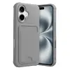 Apple İphone 17 Kelvin Kartvizitli Silikon - Gri