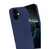 Apple İphone 17 Nano İçi Kadife Silikon - Lacivert